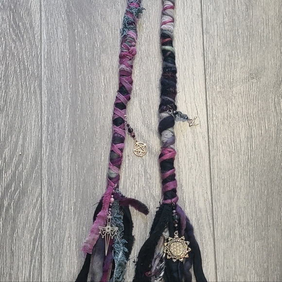Set of 2 Clip-in Boho Hair Wraps
